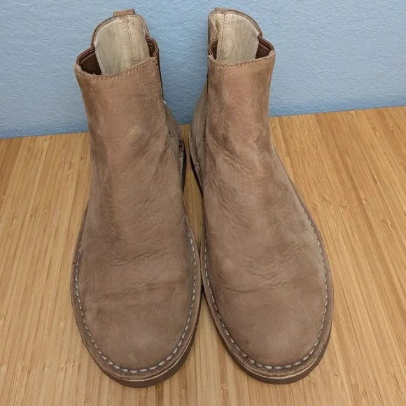 LL Bean Brown Suede Chelsea Ankle Boots Women Size 10 - Picture 2 of 10